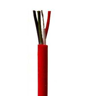 Silicone rubber insulated and sheathed power cable