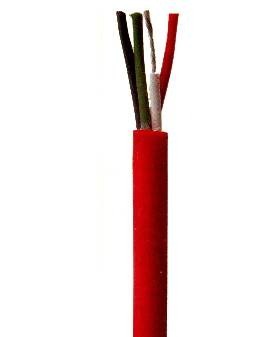 Silicone rubber insulated and sheathed flexible control cable