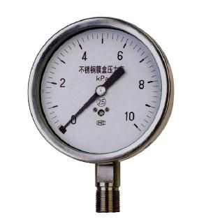 Ye-100b, 150B series stainless steel capsule pressure gauge